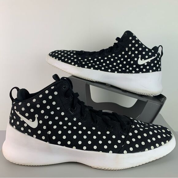 Nike Hyperfr3Sh Black White Polka Dot Sneaker Sz 13 Men’s shoes basketball - Picture 1 of 8